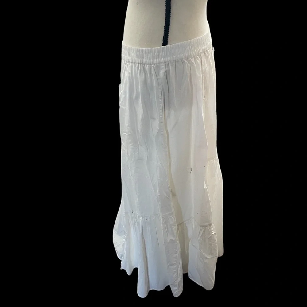 Free People All About Tiers Skirt Medium White Maxi NEW NWT - Picture 8 of 11